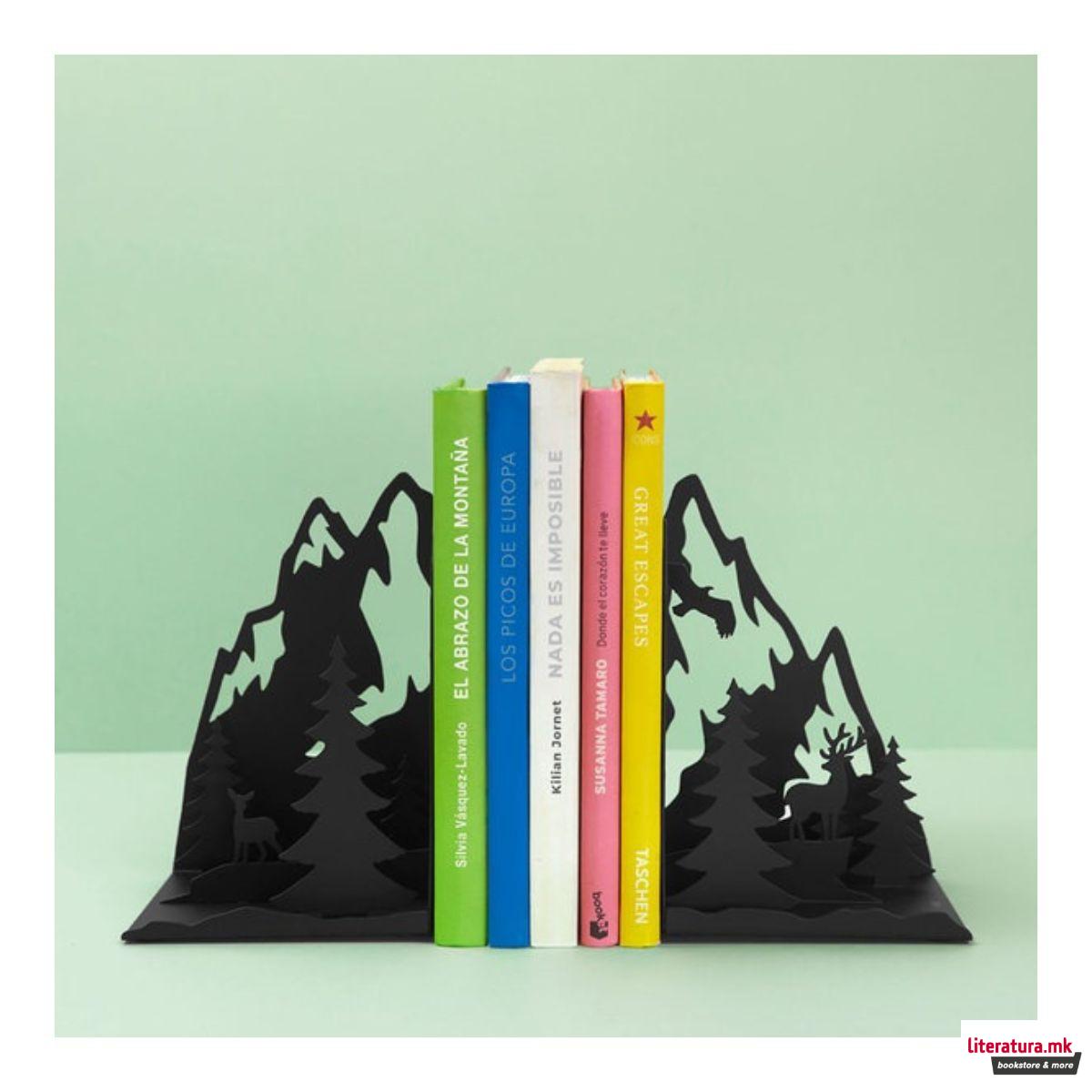 Метален држач за книги, Mountains 