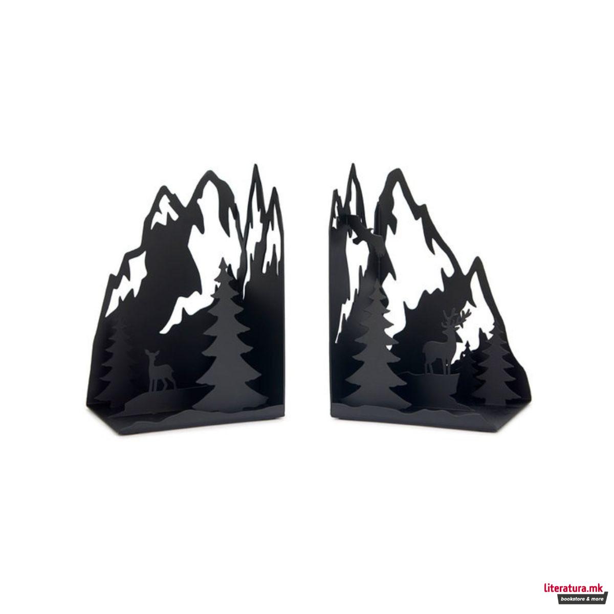 Метален држач за книги, Mountains 