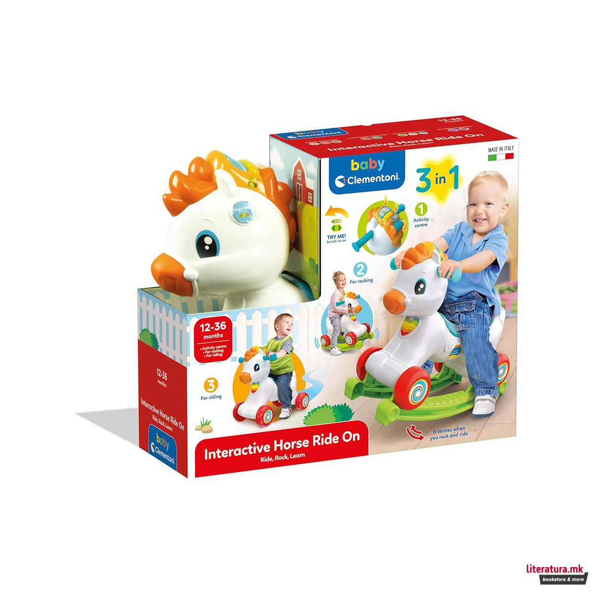 Клацкалка - коњче, Baby Clementoni - Interactive Horse Ride On 
