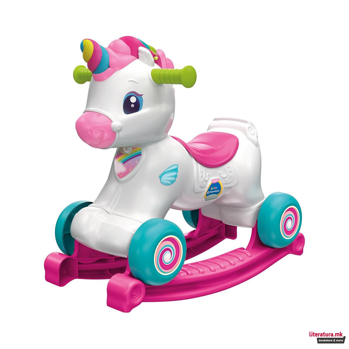 Клацкалка - коњче, Baby Clementoni - Interactive Unicorn Ride On 