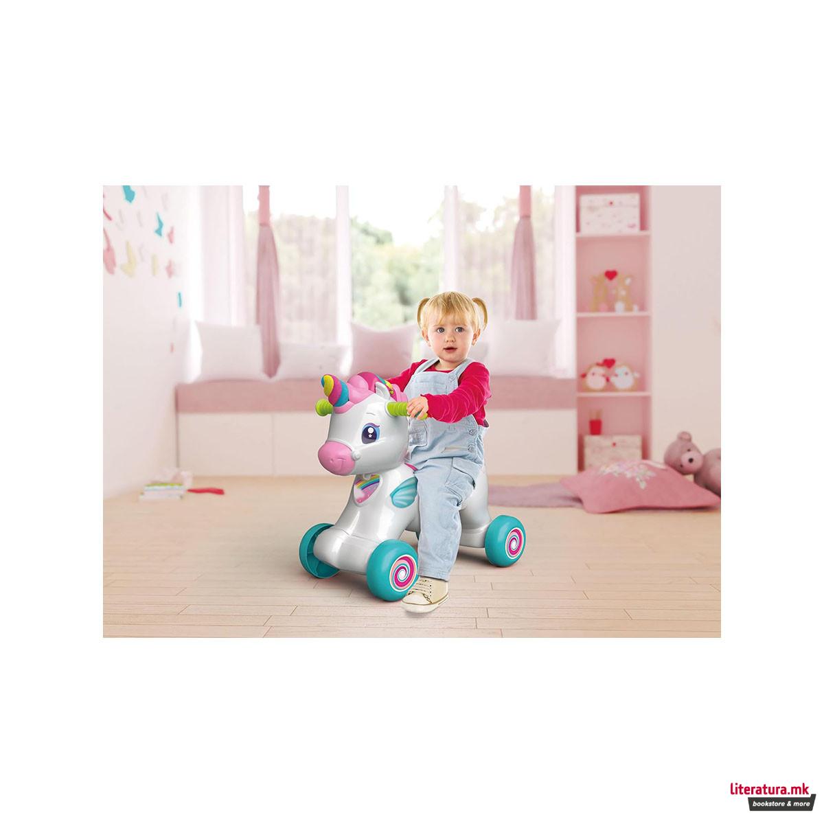Клацкалка - коњче, Baby Clementoni - Interactive Unicorn Ride On 