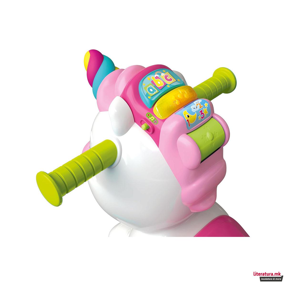 Клацкалка - коњче, Baby Clementoni - Interactive Unicorn Ride On 