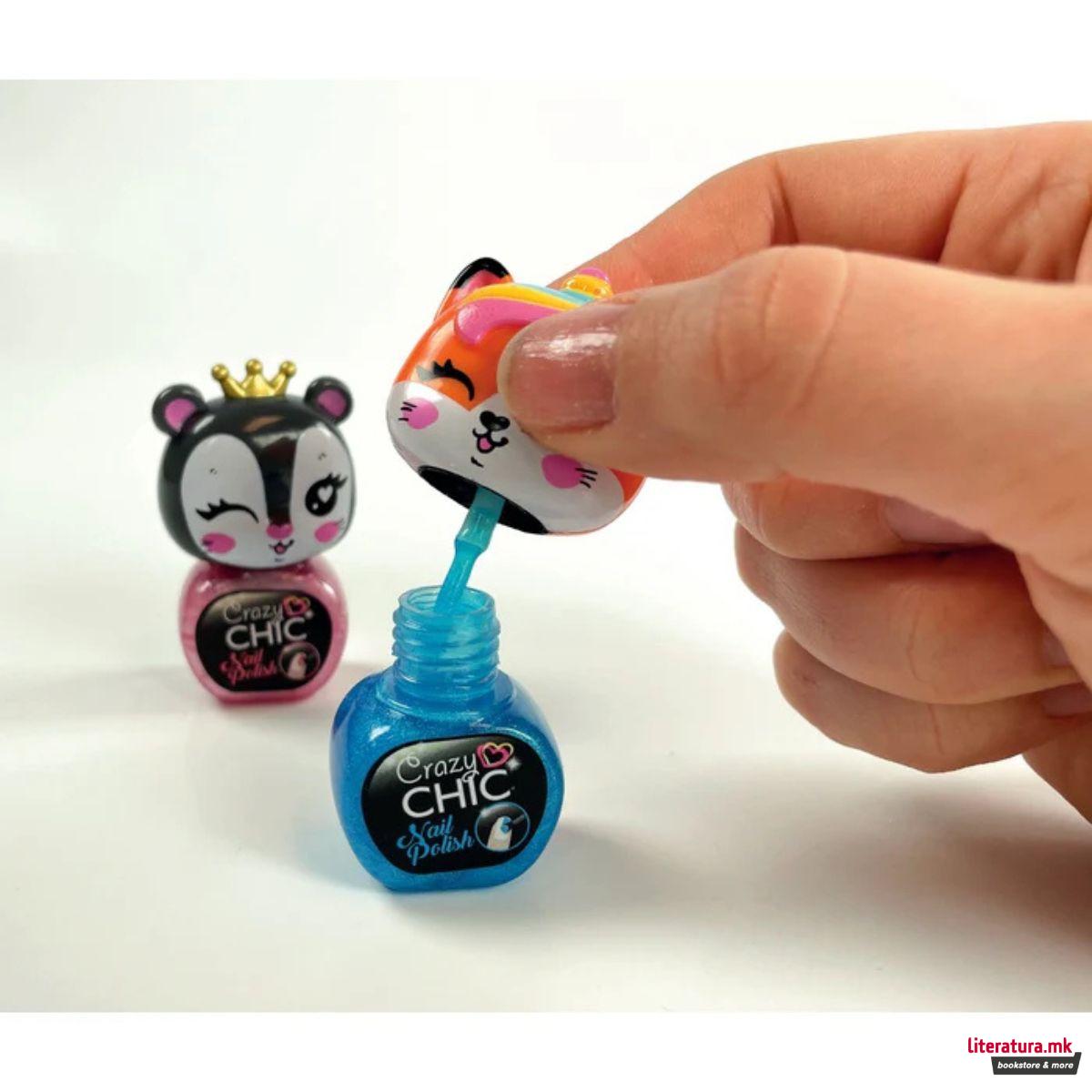 Сет од 2 детски лакови за нокти, Crazy Chic - Lovely Nail Polishes 2 