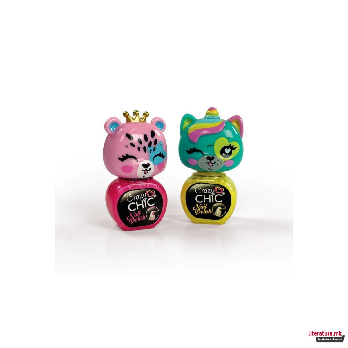 Сет од 2 детски лакови за нокти, Crazy Chic - Lovely Nail Polishes 3 