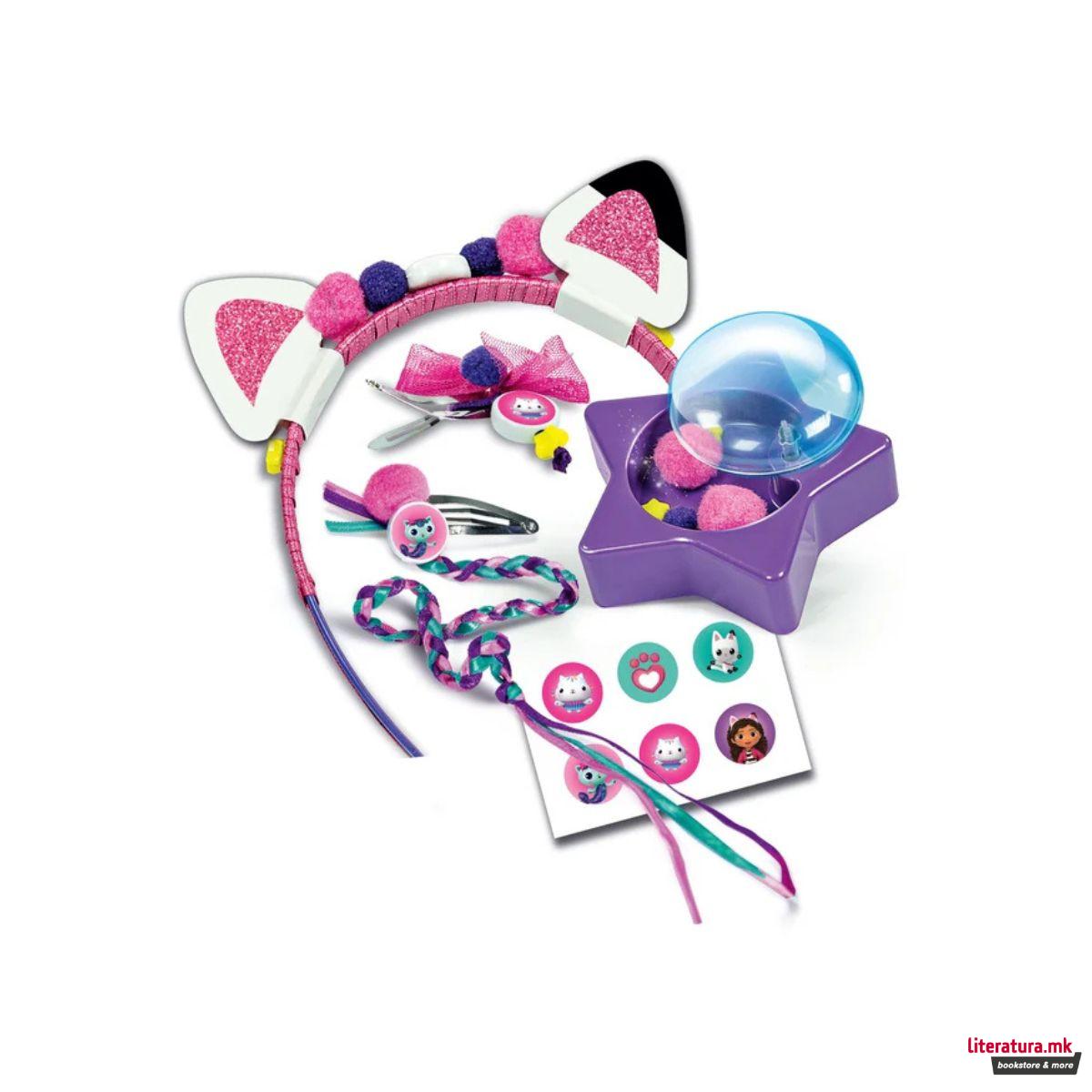 Сет за изработка на аксесоари за коса, Gabby's Dollhouse 