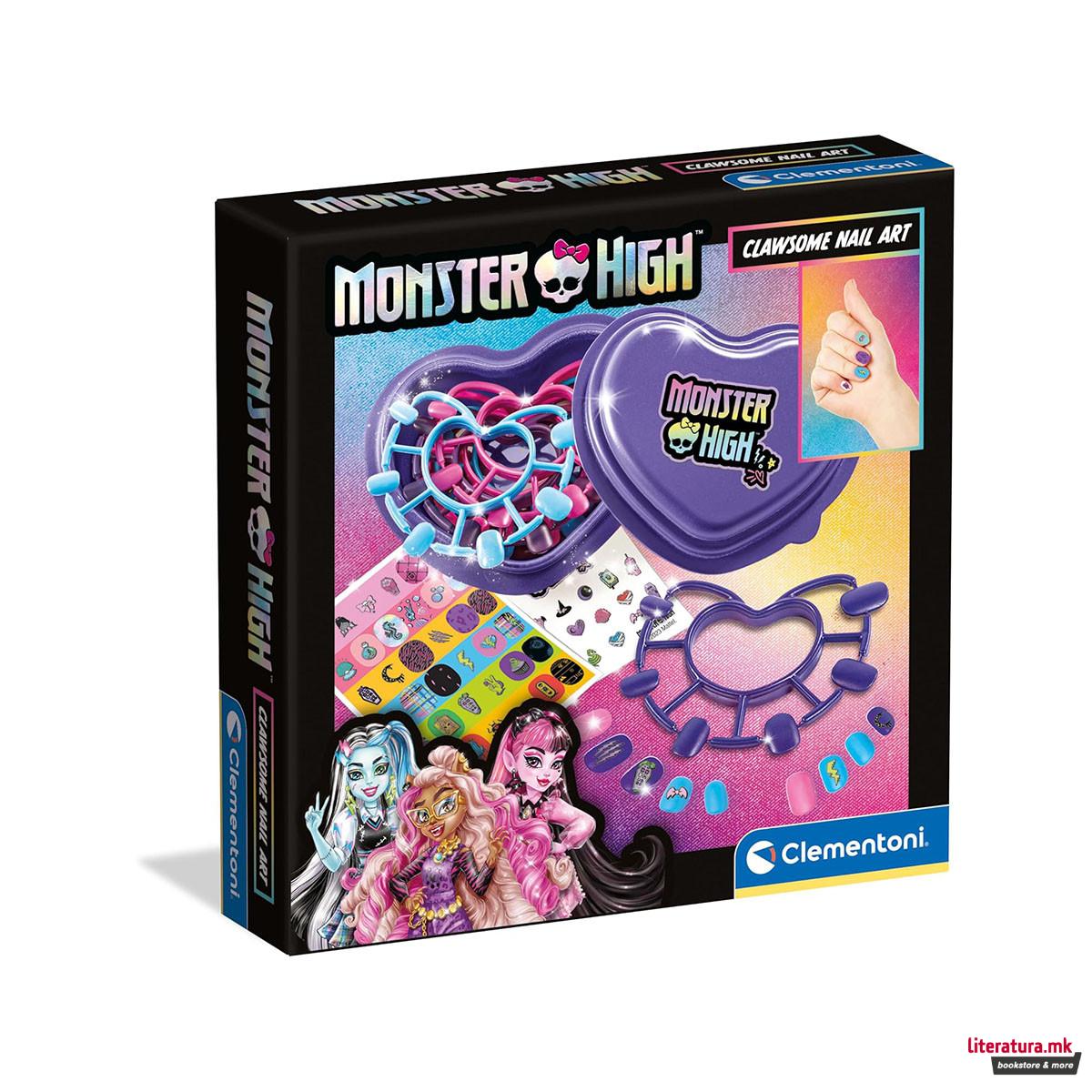 Детски сет за маникир, Monster High - Clawsome Nail Art