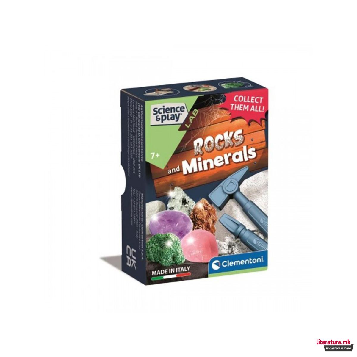 Мини сет за ископување, Science&Play Lab - Rocks and Minerals 