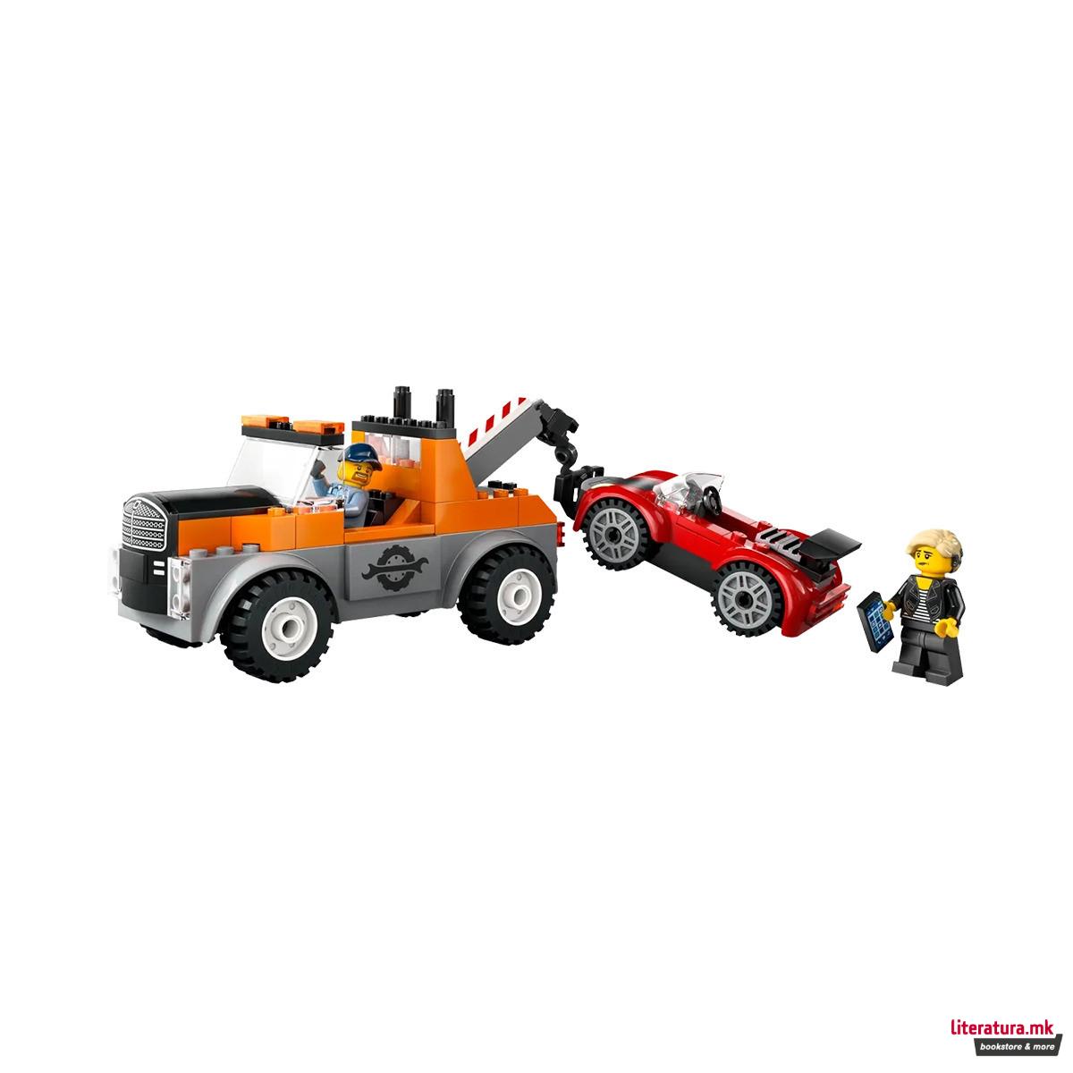 LEGO коцки, City, Tow Truck and Sports Car Repair 