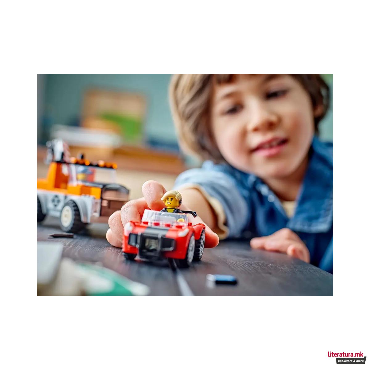 LEGO коцки, City, Tow Truck and Sports Car Repair 