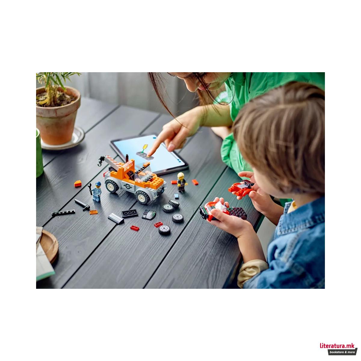 LEGO коцки, City, Tow Truck and Sports Car Repair 