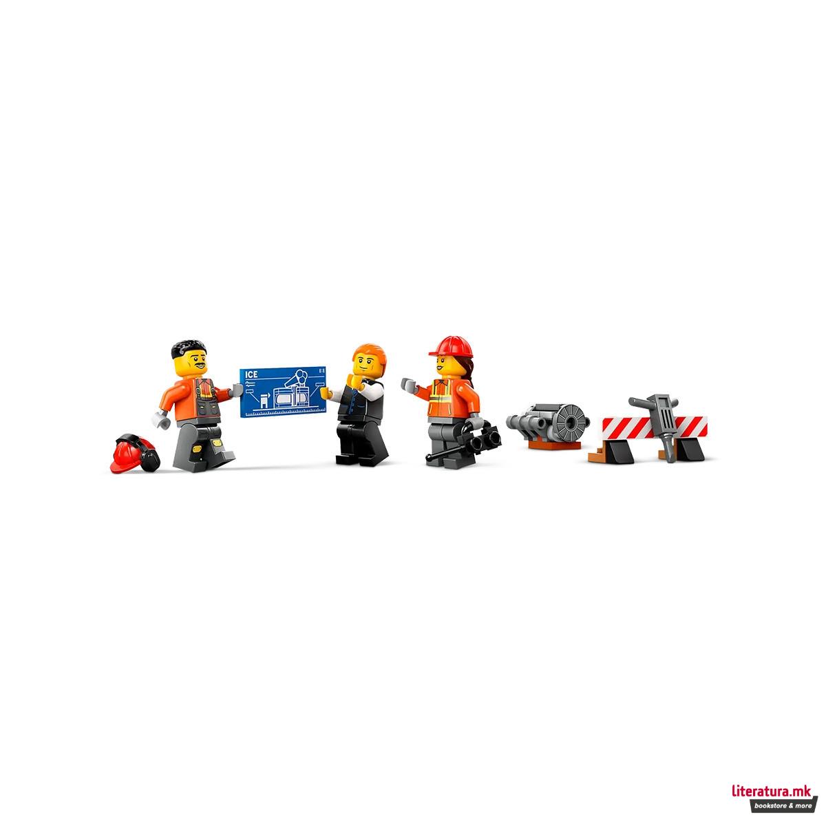 LEGO коцки, City, Yellow Construction Excavator 