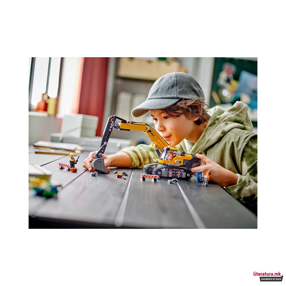 LEGO коцки, City, Yellow Construction Excavator 