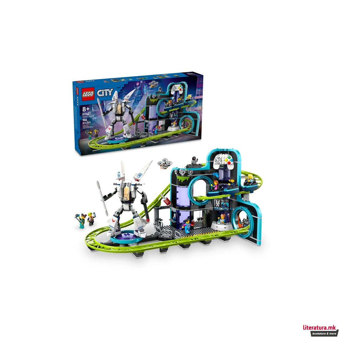 LEGO коцки, City, Robot World Roller-Coaster Park 