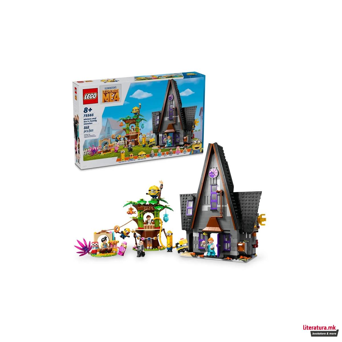 LEGO коцки, Despicable Me 4, Minions and Gru's Family Mansion 