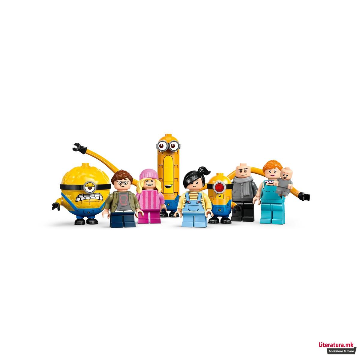 LEGO коцки, Despicable Me 4, Minions and Gru's Family Mansion 
