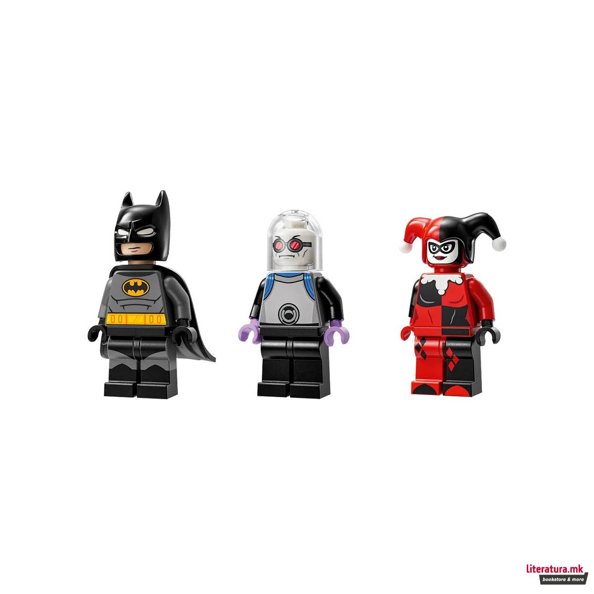 LEGO коцки, DC: Batman, Batman w/ the Batmobile vs. Harley Quinn and Mr. Freeze 