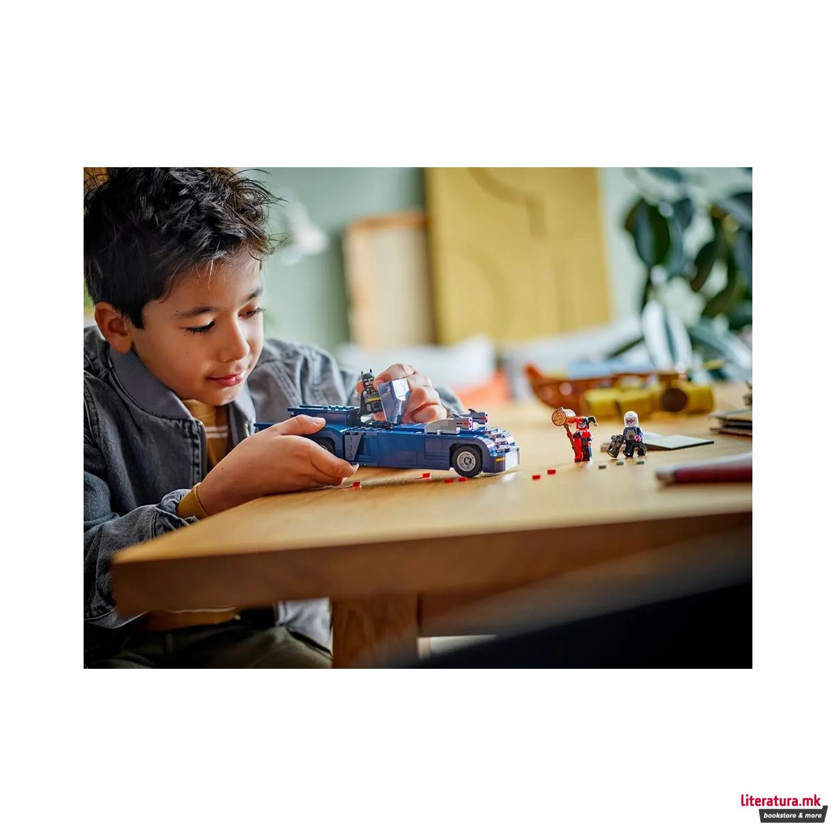 LEGO коцки, DC: Batman, Batman w/ the Batmobile vs. Harley Quinn and Mr. Freeze 