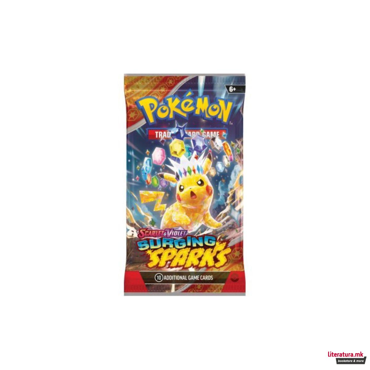 Карти за размена, TCG Scarlet & Violet Surging Sparks Booster Pack, 4 варијации 