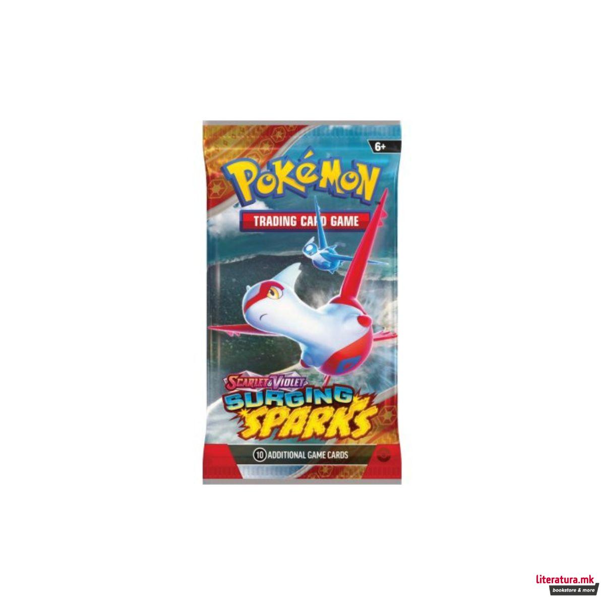 Карти за размена, TCG Scarlet & Violet Surging Sparks Booster Pack, 4 варијации 