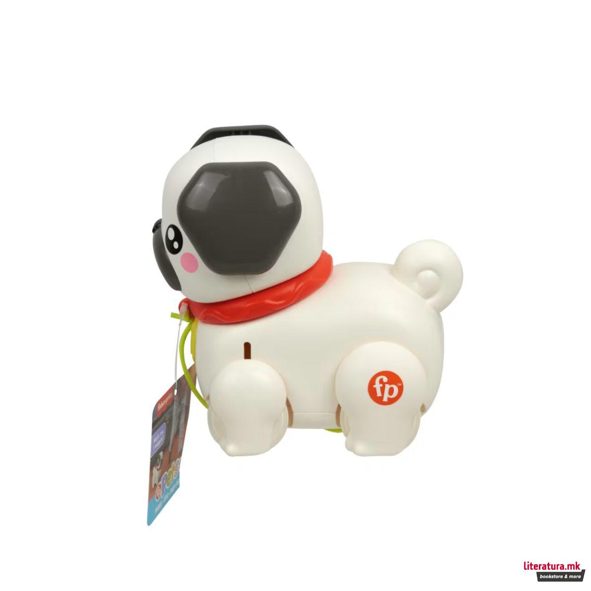 Сензорна играчка, Fisher Price Pets - Walk-The-Pup Pug 