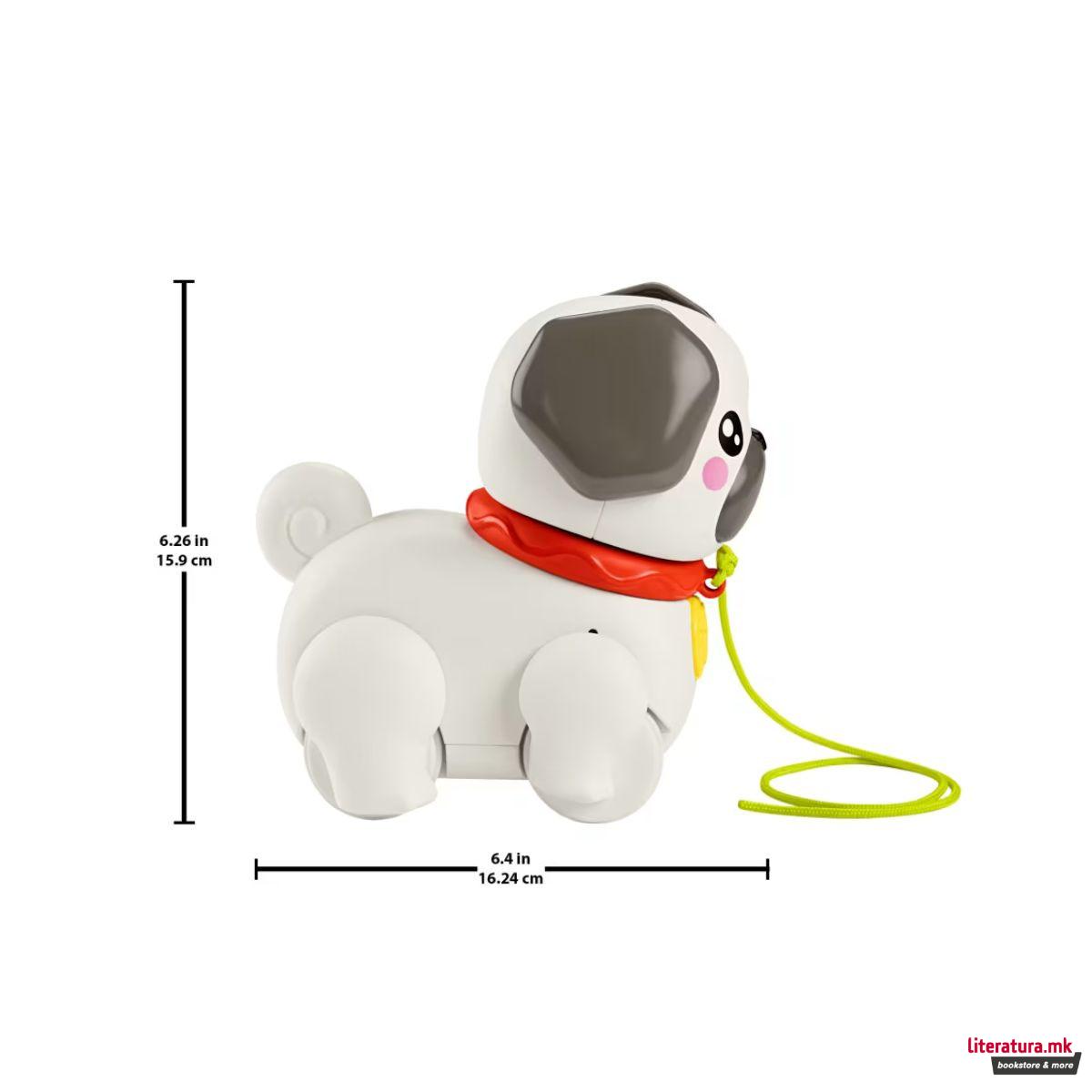 Сензорна играчка, Fisher Price Pets - Walk-The-Pup Pug 