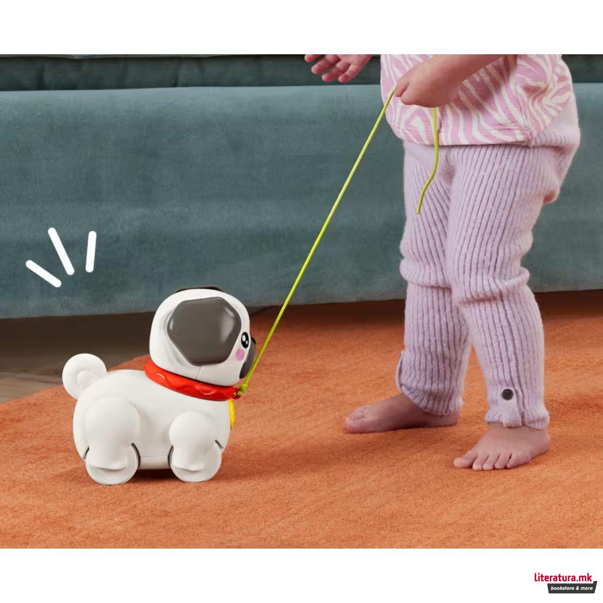 Сензорна играчка, Fisher Price Pets - Walk-The-Pup Pug 