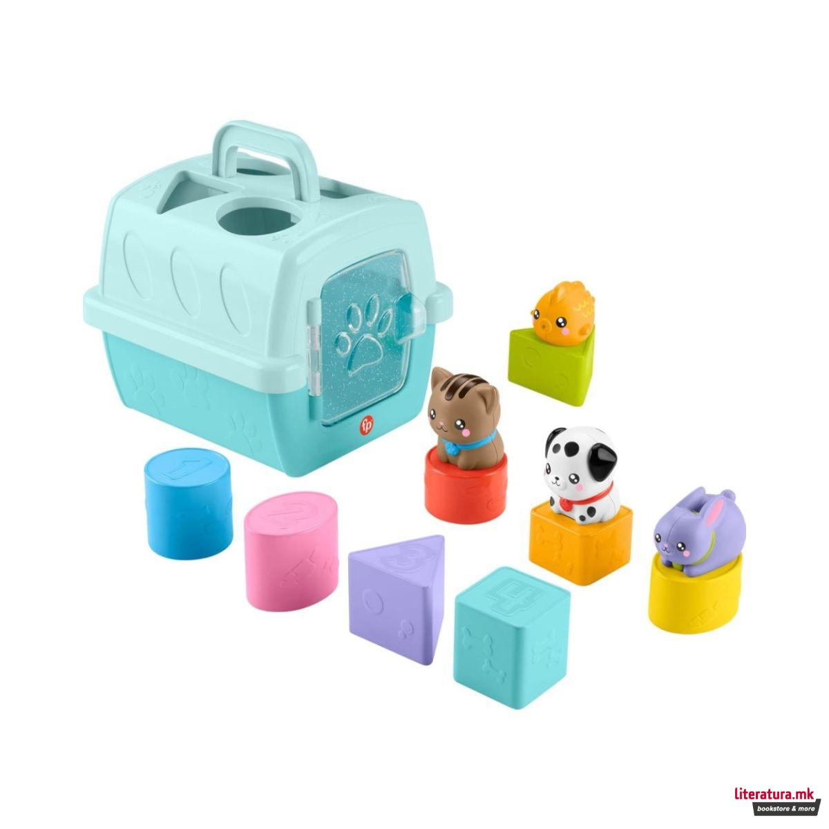 Едукативна играчка, Fisher Price Pets - Sort & Stow Pet Carrier 