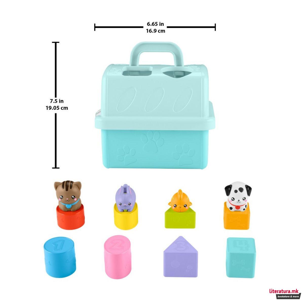 Едукативна играчка, Fisher Price Pets - Sort & Stow Pet Carrier 