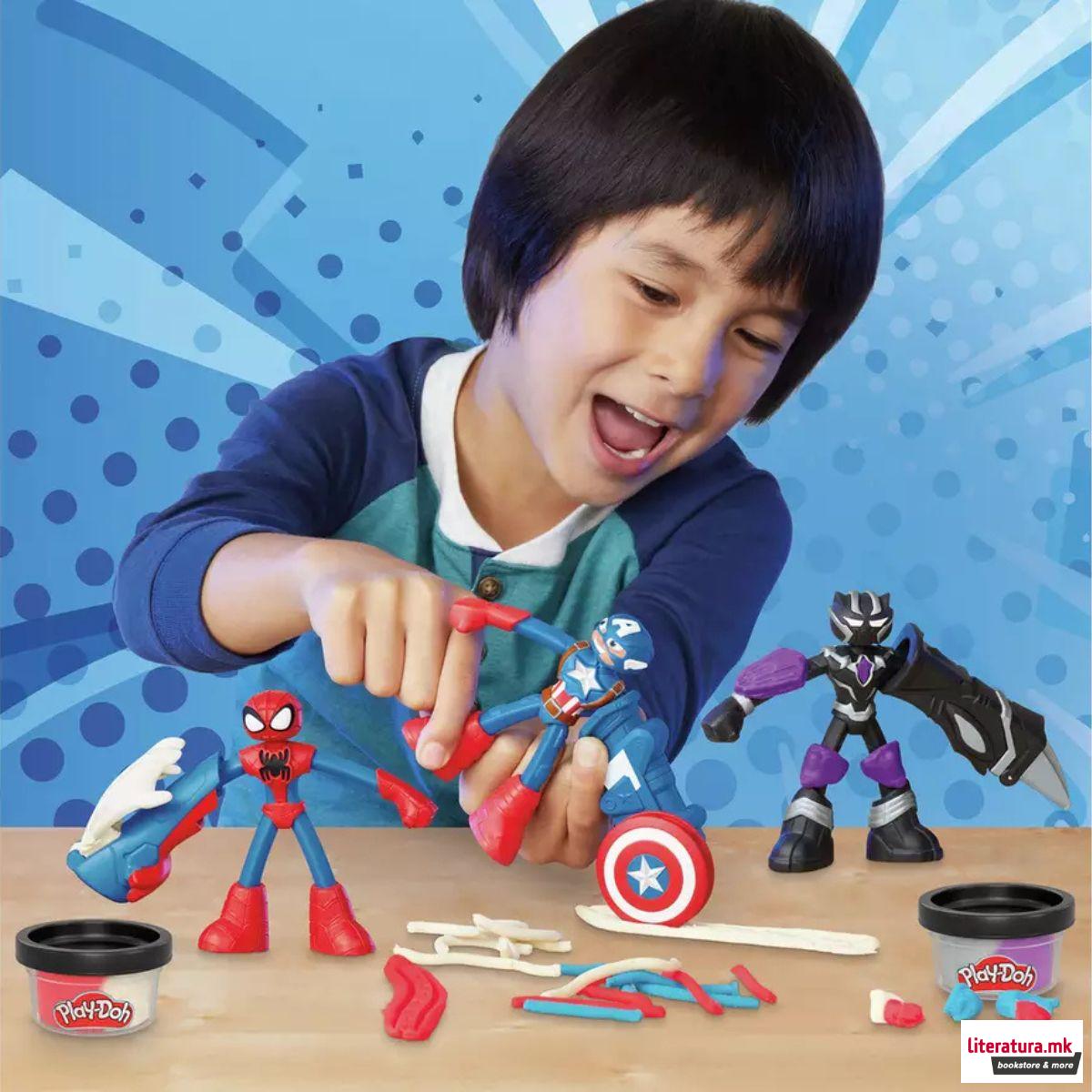Сет за игра, Play-Doh: Marvel - Hero Adventure Set