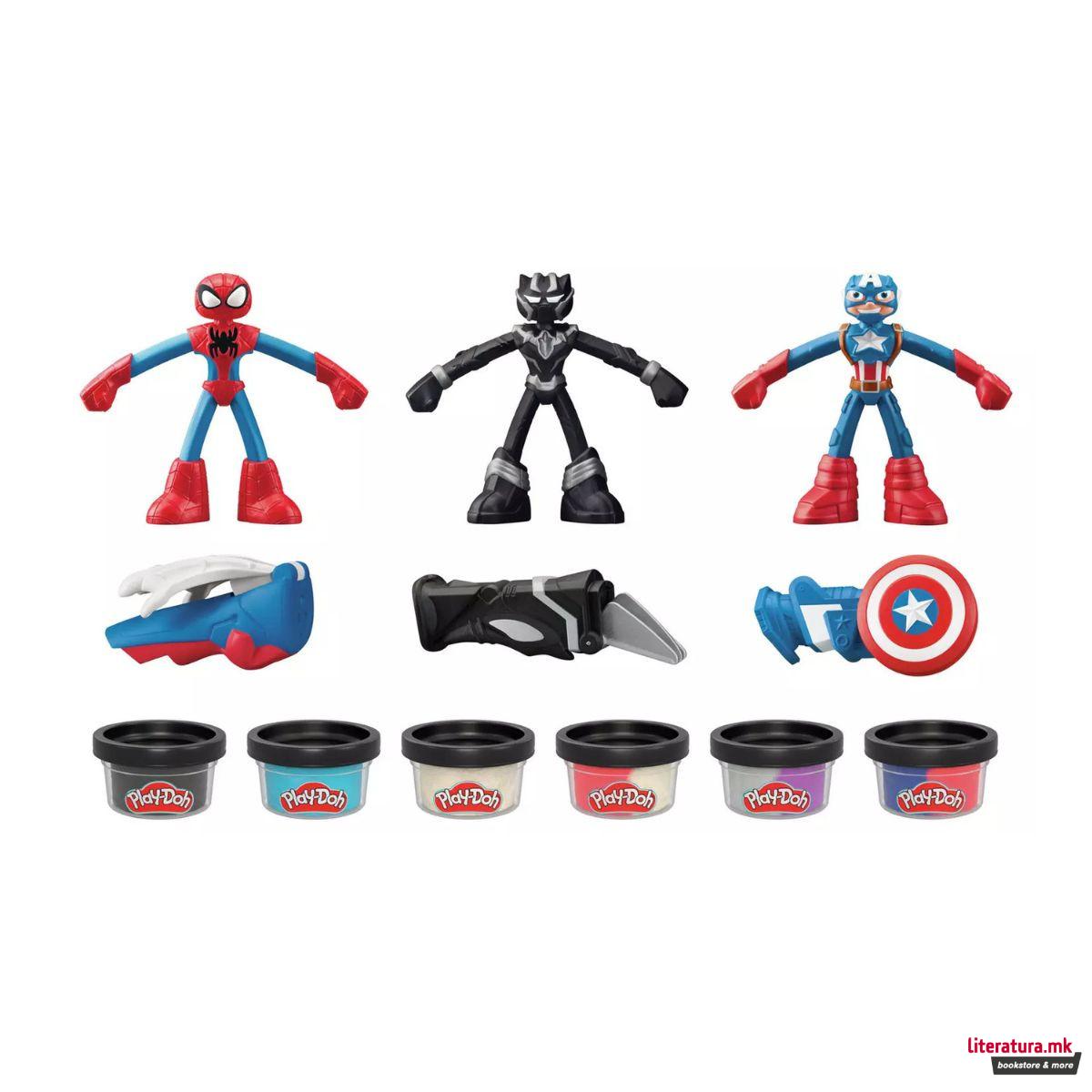 Сет за игра, Play-Doh: Marvel - Hero Adventure Set