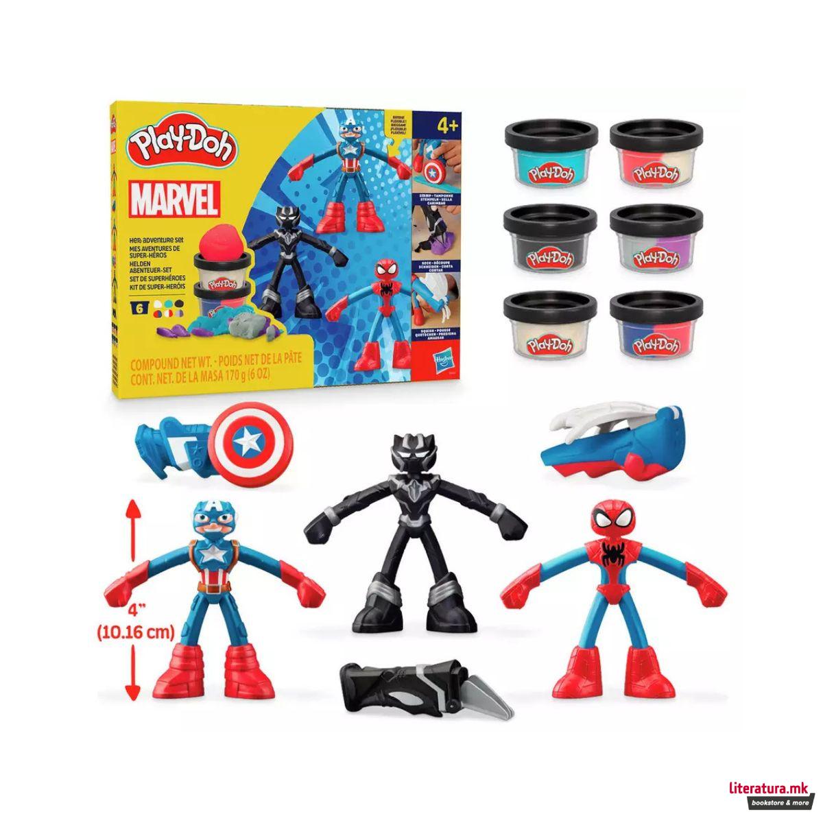 Сет за игра, Play-Doh: Marvel - Hero Adventure Set