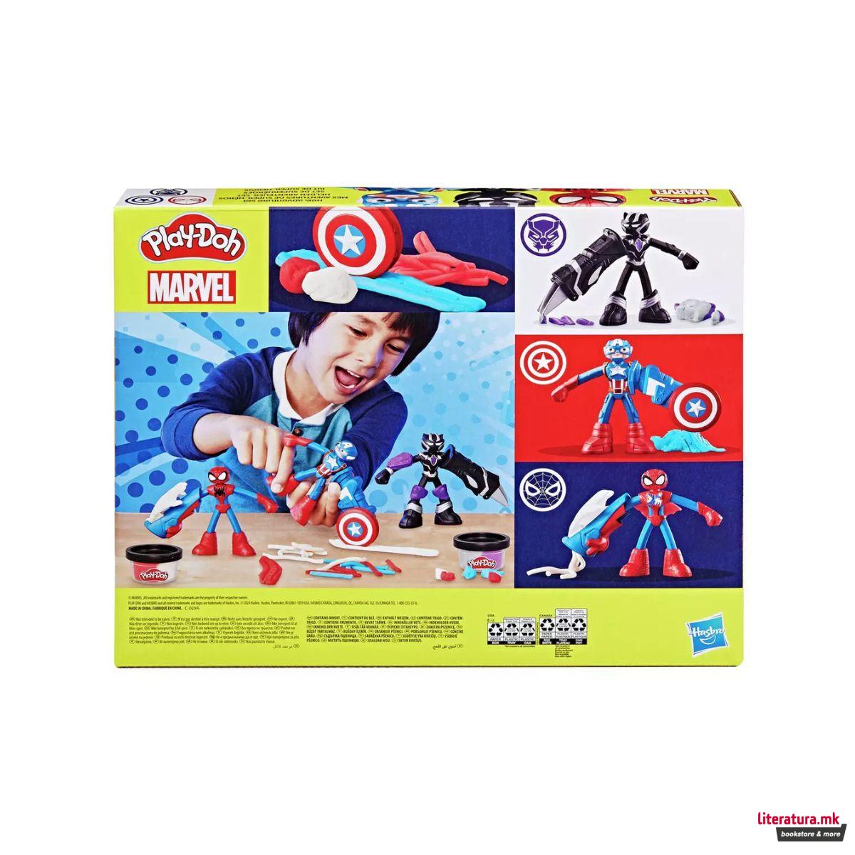 Сет за игра, Play-Doh: Marvel - Hero Adventure Set