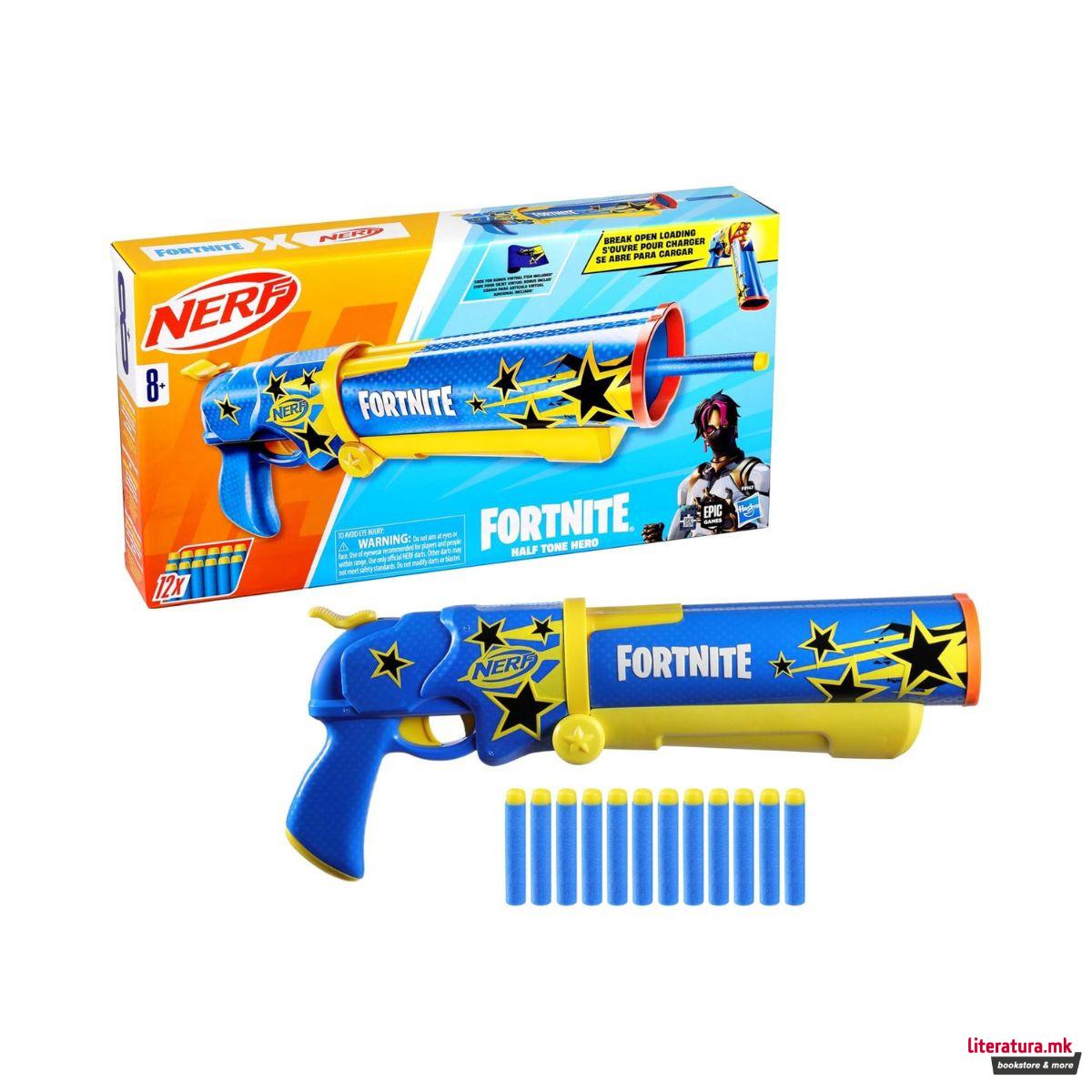 NERF пиштол со мека муниција, Fortnite - Half Tone Hero 