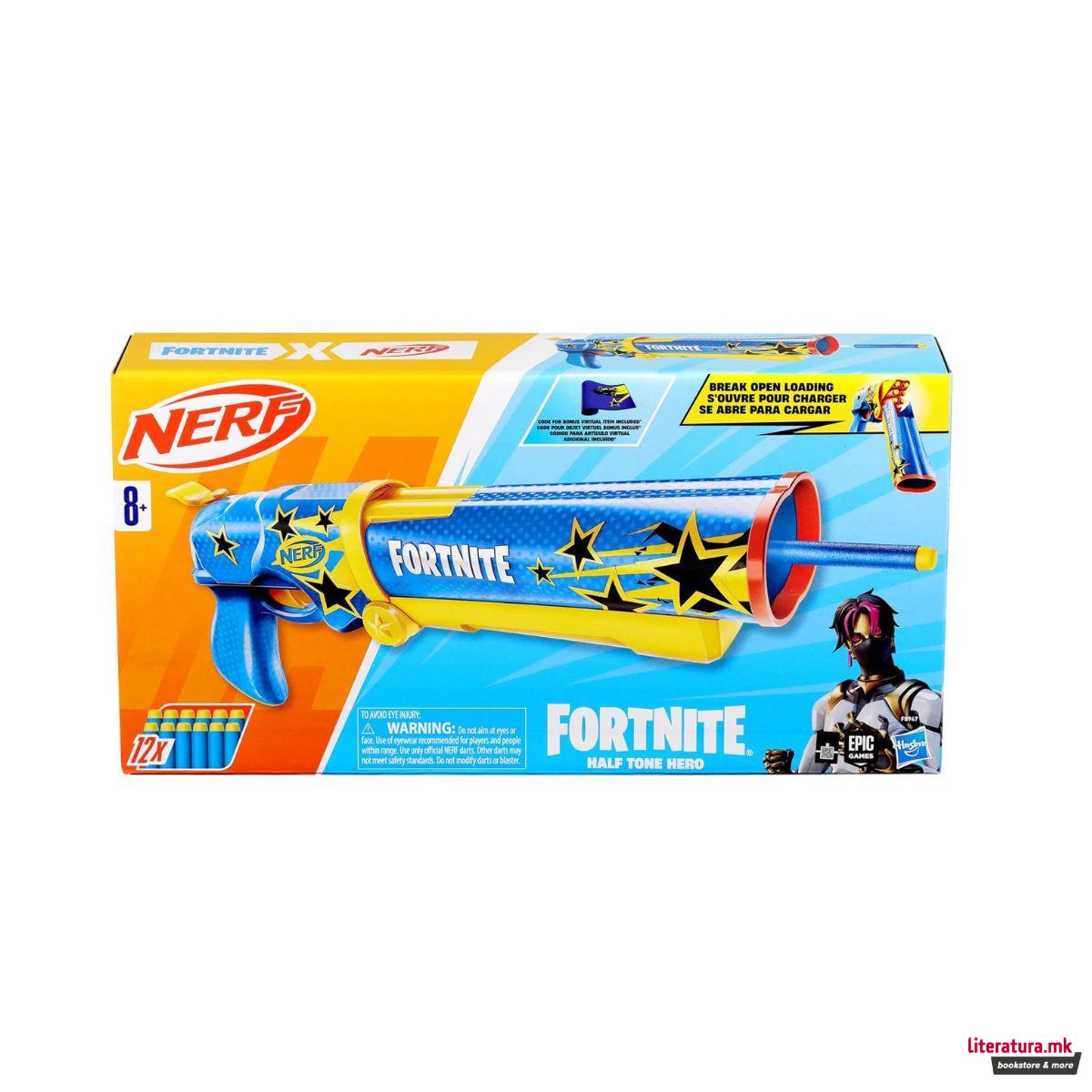 NERF пиштол со мека муниција, Fortnite - Half Tone Hero 