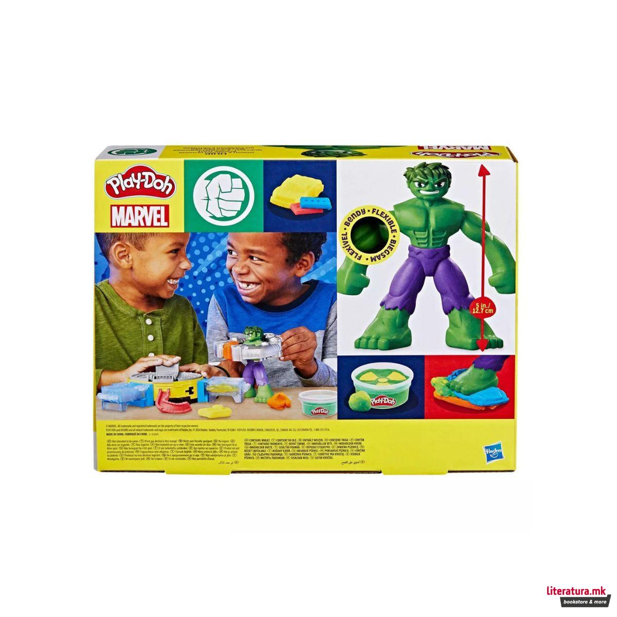 Сет за игра, Play-Doh: Marvel - Hulk Smash & Squish Playset 