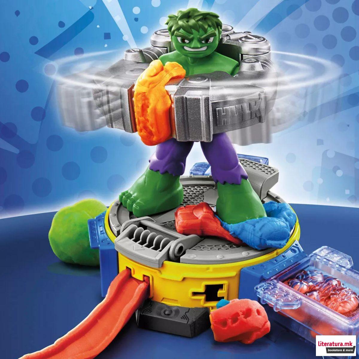 Сет за игра, Play-Doh: Marvel - Hulk Smash & Squish Playset 