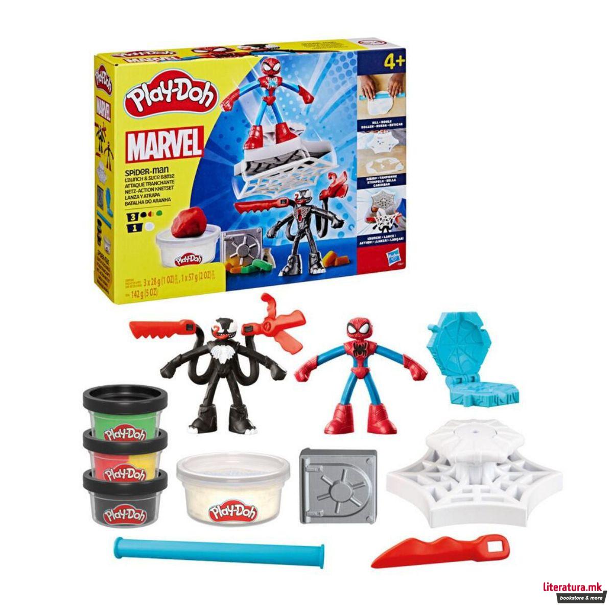 Сет за игра, Play-Doh: Marvel - Spider-Man Launch and Slice Battle 