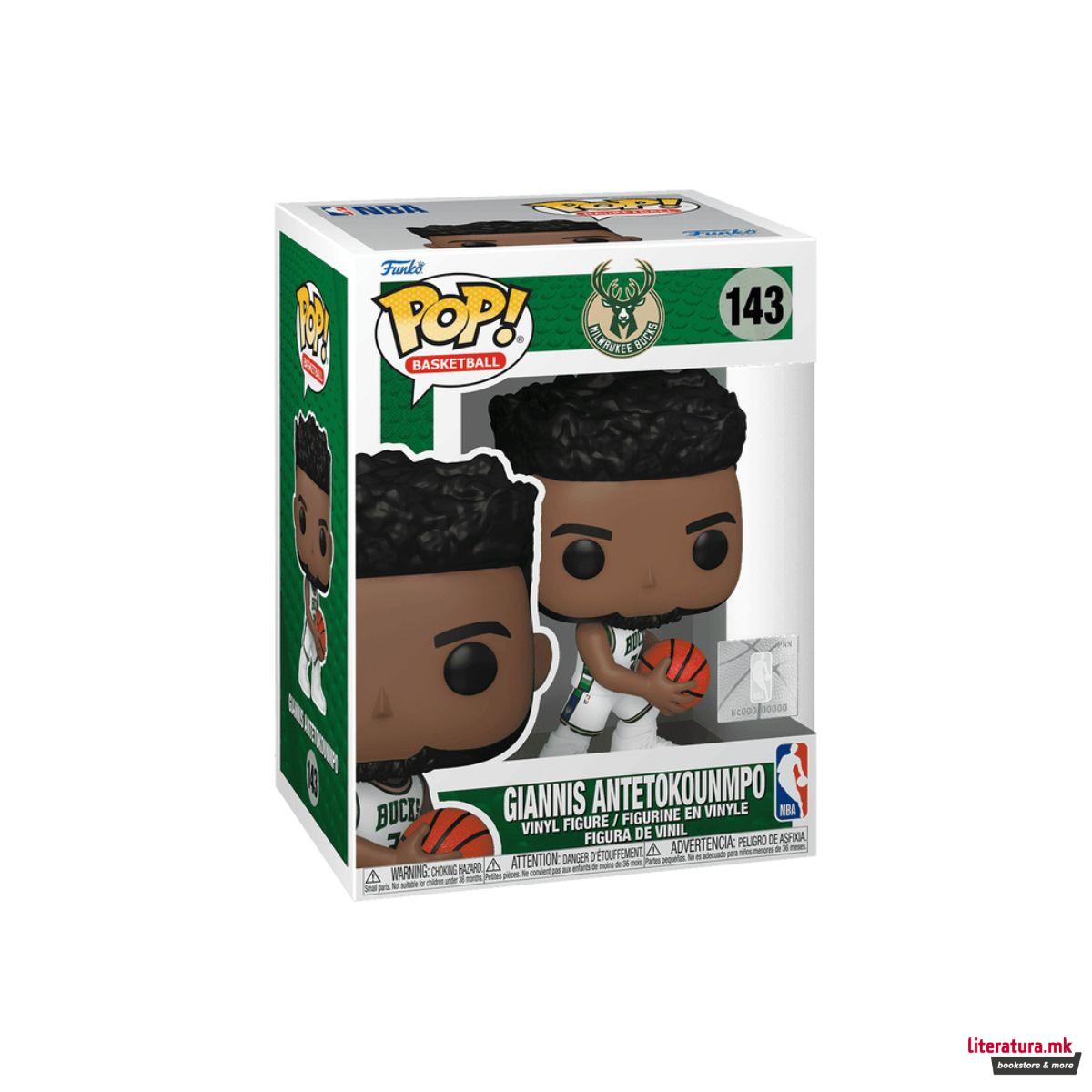 Фигура, Pop! Basketball, NBA: Milwaukee Bucks - Giannis Antetokounmpo 