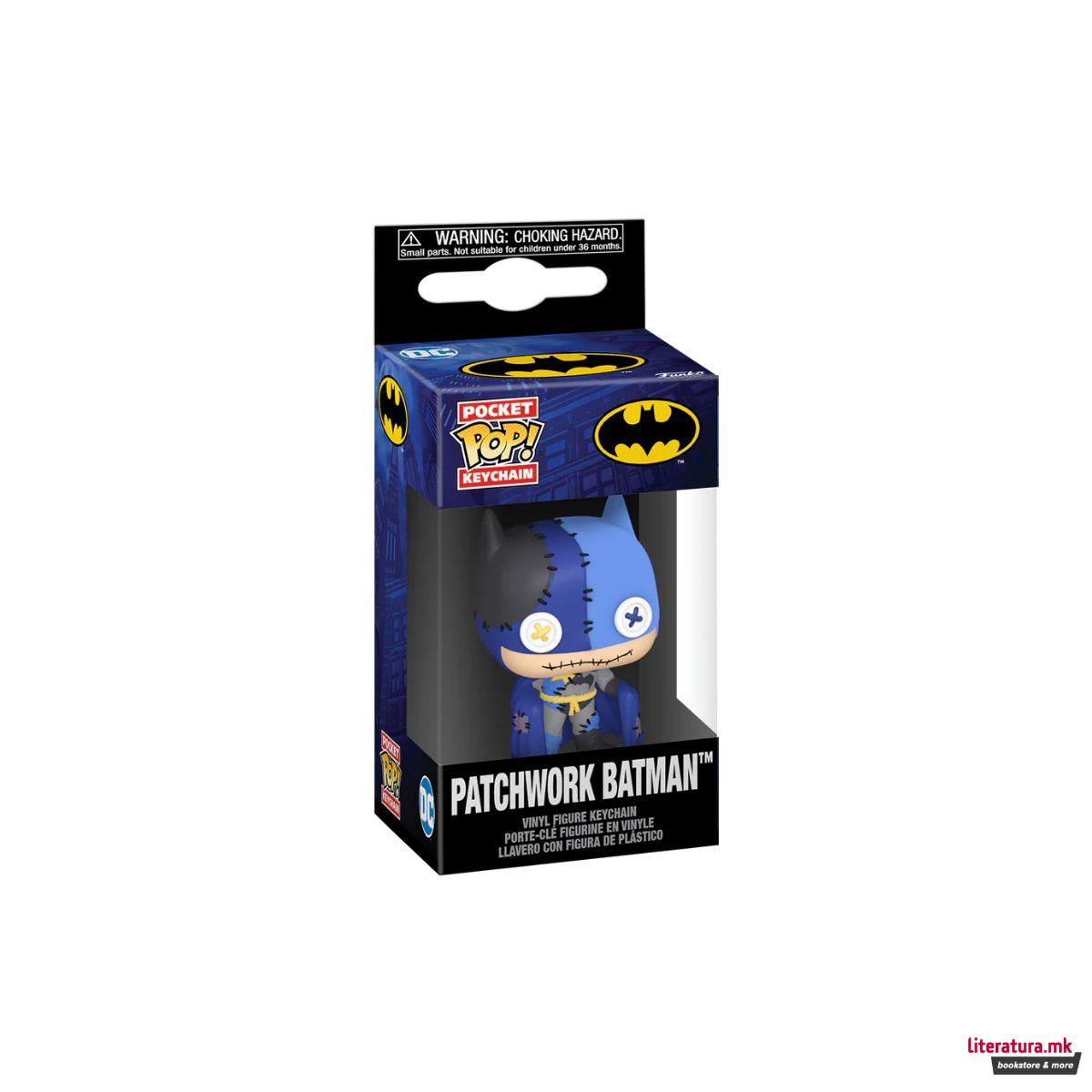 Приврзок за клучеви, Pocket Pop!, DC - Patchwork Batman 