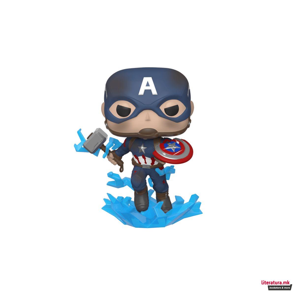 Фигура, Pop!, Marvel: Avengers Endgame - Captain America w/Broken Shield 