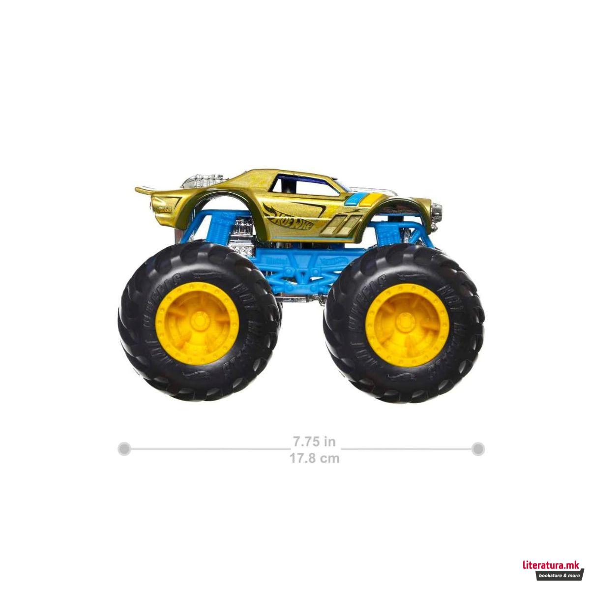 Фигура, Hot Wheels: Monster Trucks Color Shifters - Night Shifter 