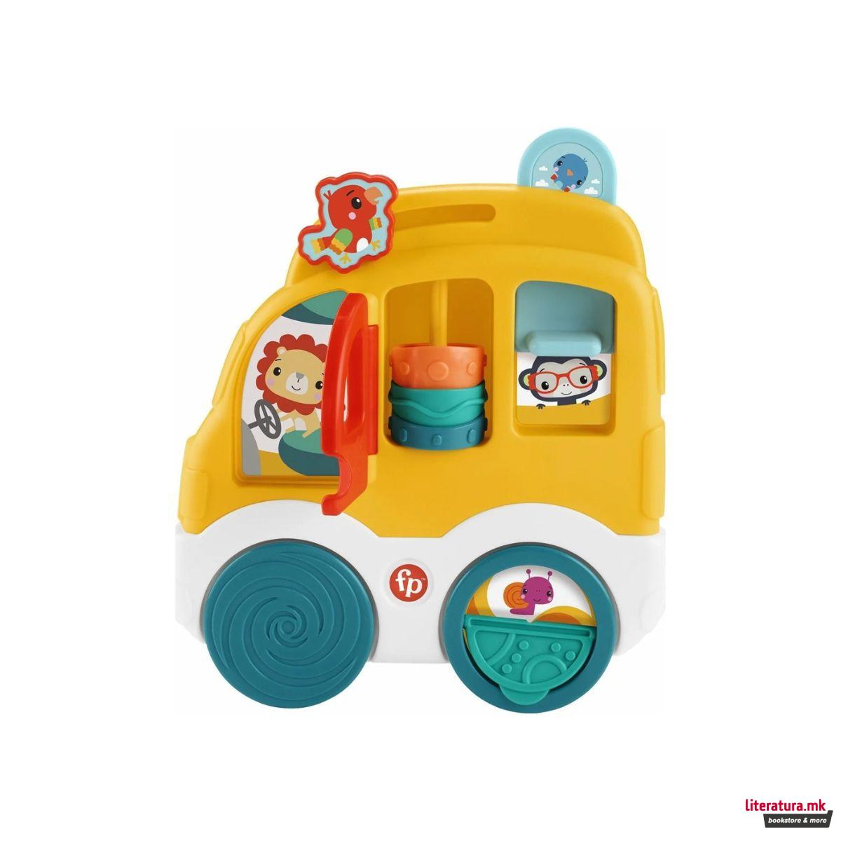Сензорна играчка, Fisher Price - Animal Friends Discovery Car 