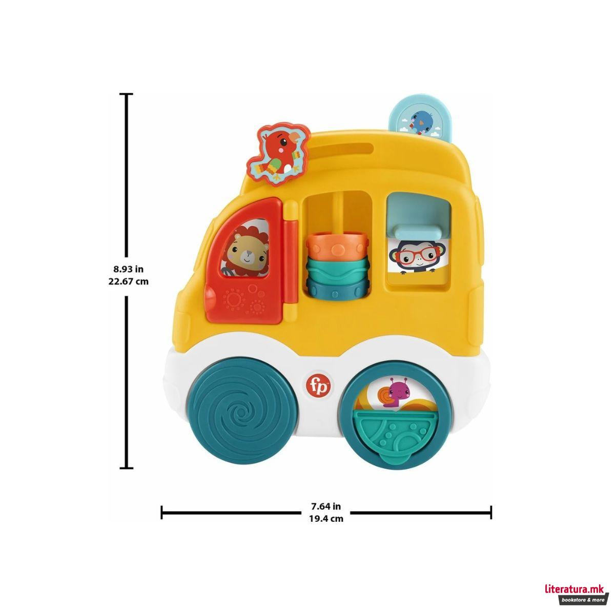 Сензорна играчка, Fisher Price - Animal Friends Discovery Car 