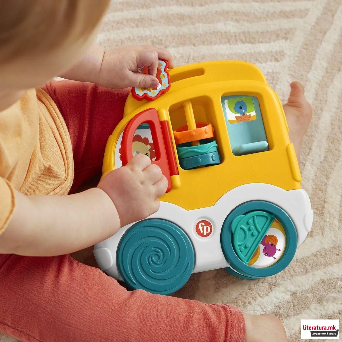 Сензорна играчка, Fisher Price - Animal Friends Discovery Car 