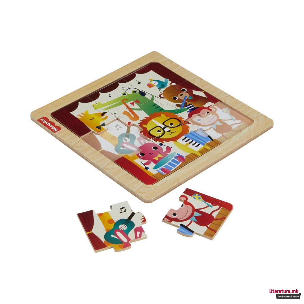 Дрвена сложувалка, Fisher Price - Animals 