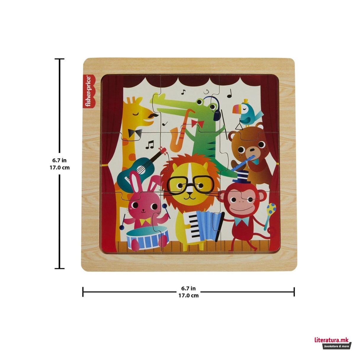 Дрвена сложувалка, Fisher Price - Animals 