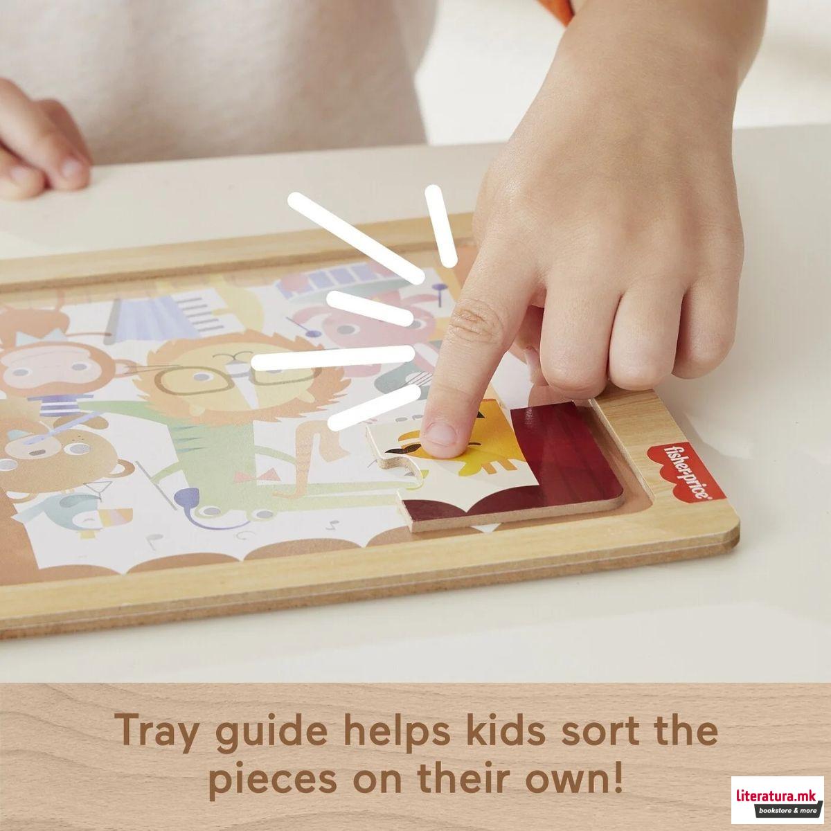 Дрвена сложувалка, Fisher Price - Animals 