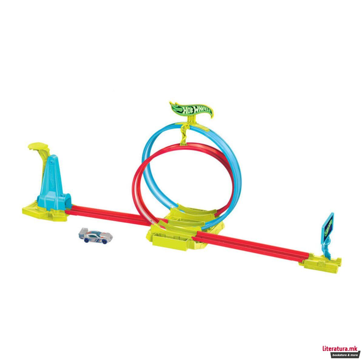 Сет за игра, Hot Wheels: Neon Speeders - Laser Stunt Slamway 