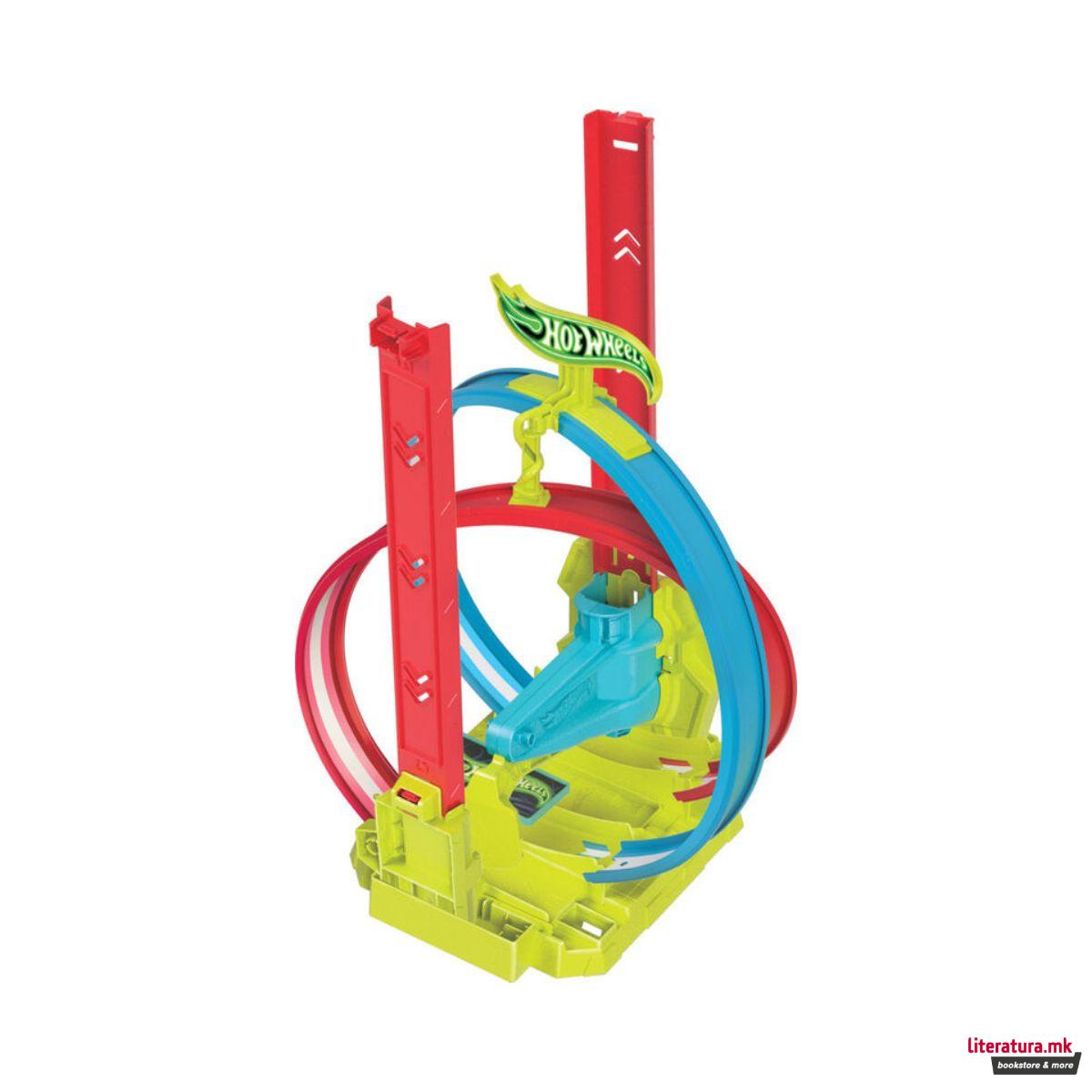 Сет за игра, Hot Wheels: Neon Speeders - Laser Stunt Slamway 