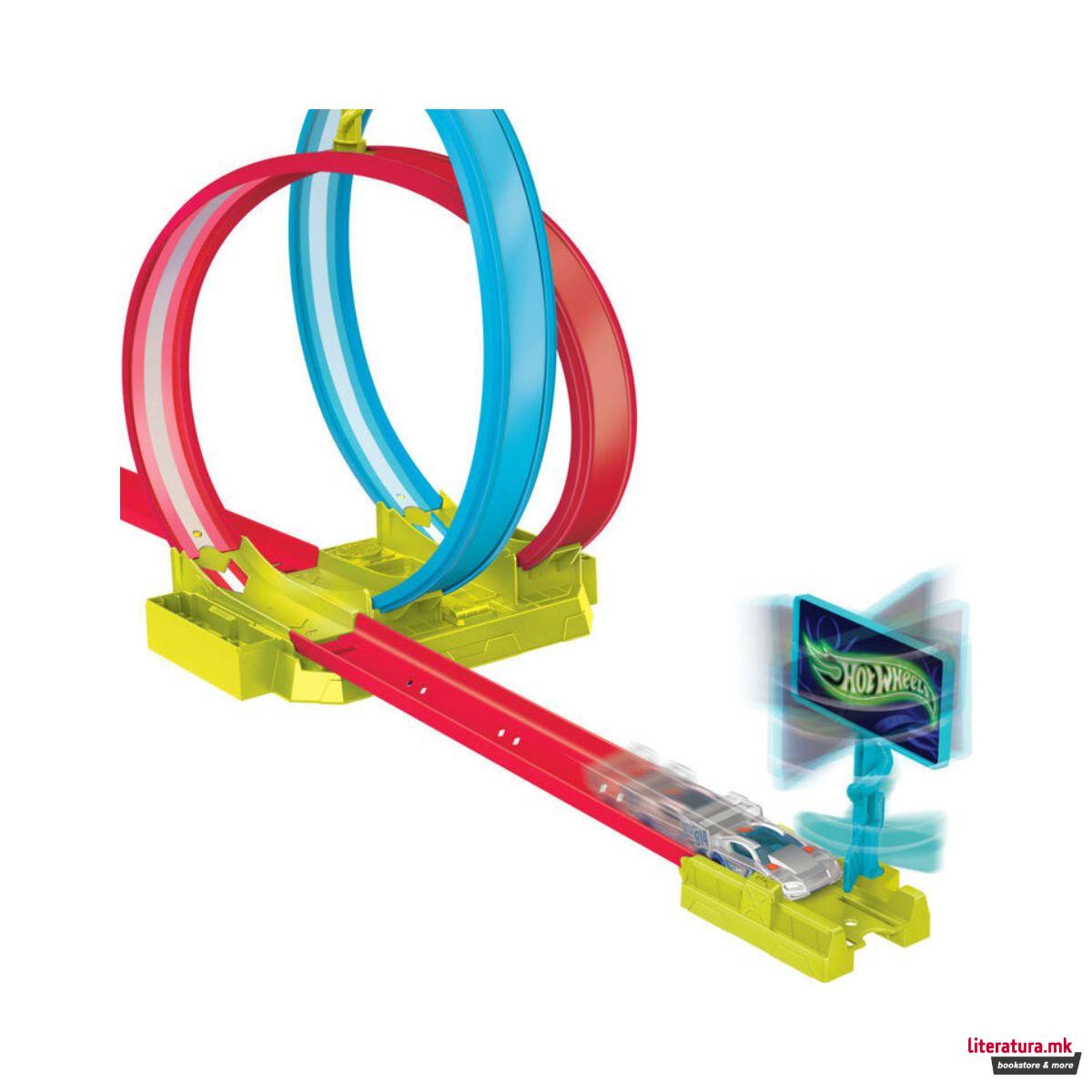 Сет за игра, Hot Wheels: Neon Speeders - Laser Stunt Slamway 